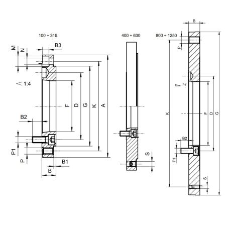 Tarcza zabierakowa obrobiona typ 8210-200-6A2-X Bison kod: 358210660200 - 2